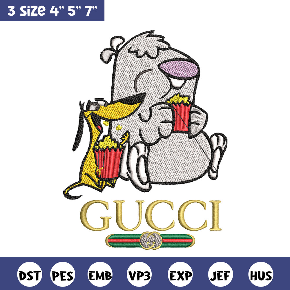 Cartoon Gucci Embroidery design, Cartoon Gucci Embroidery, cartoon design, Embroidery File, Gucci logo, Digital download.jpg