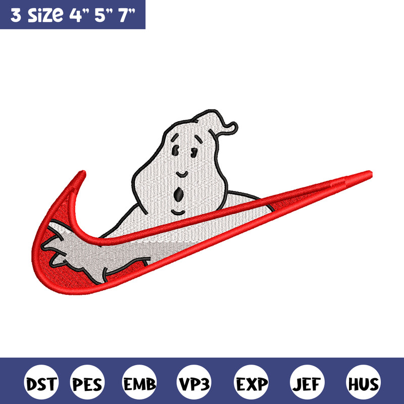 Casafantasmas nike embroidery design, Ghostbusters embroidery, nike design, movie design, movie shirt, Digital download.jpg