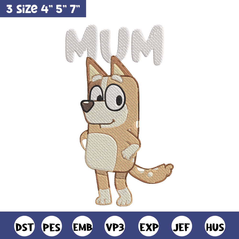 Chilli Heeler Embroidery, Bluey Cartoon Embroidery, cartoon Embroidery, Embroidery File, cartoon shirt, digital download.jpg