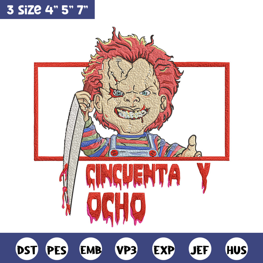 Chucky box Embroidery Design, Horror Embroidery, Embroidery File, Anime Embroidery, Anime shirt, Digital download.jpg