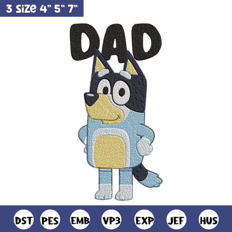 Dad bluey Embroidery, Bluey Cartoon Embroidery, cartoon Embroidery, Embroidery File, cartoon shirt, digital download.jpg