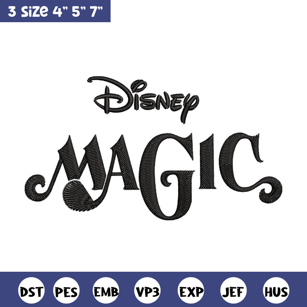 Disney Magic Embroidery Design, Disney logo Embroidery, Embroidery File, Embroidery design, Digital download..jpg