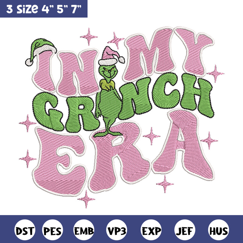 Grinch era embroidery design, Grinch embroidery, Chrismas design, Embroidery shirt, Embroidery file, Digital download..jpg