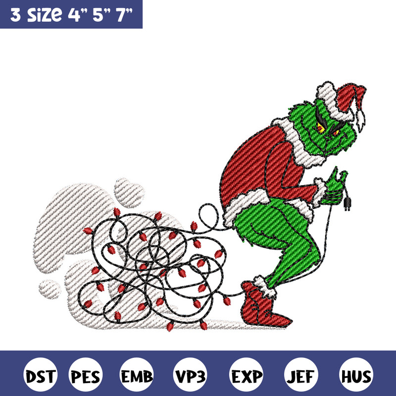 Grinch funny embroidery design, Grinch embroidery, Chrismas design,Embroidery shirt, Embroidery file, Digital download.jpg