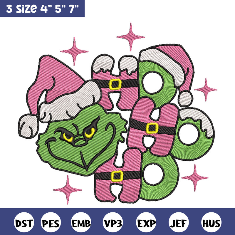 Grinch laugh embroidery design,Chrismas design, Embroidery shirt, Embroidery file, Grinch embroidery, Digital download.jpg