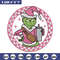 Grinch logo embroidery design, Grinch embroidery, Chrismas design,Embroidery shirt, Embroidery file, Digital download.jpg