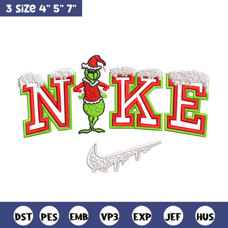 Grinch nike Embroidery Design, Nike Embroidery, Embroidery File, Brand Embroidery, Logo shirt, Digital download.jpg
