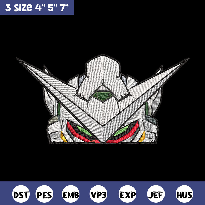 Gundam Peeker Embroidery Design, Gundam Embroidery, Embroidery File, Anime Embroidery, Anime shirt, Digital download.jpg