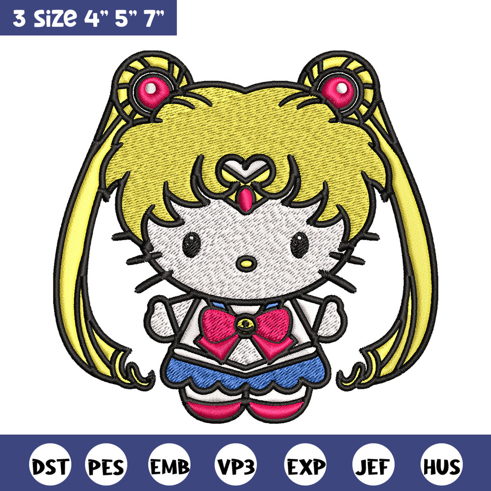 Hallokitty Sailor Moon Embroidery design, Hallokitty Embroidery, cartoon design, Embroidery File, Digital download..jpg