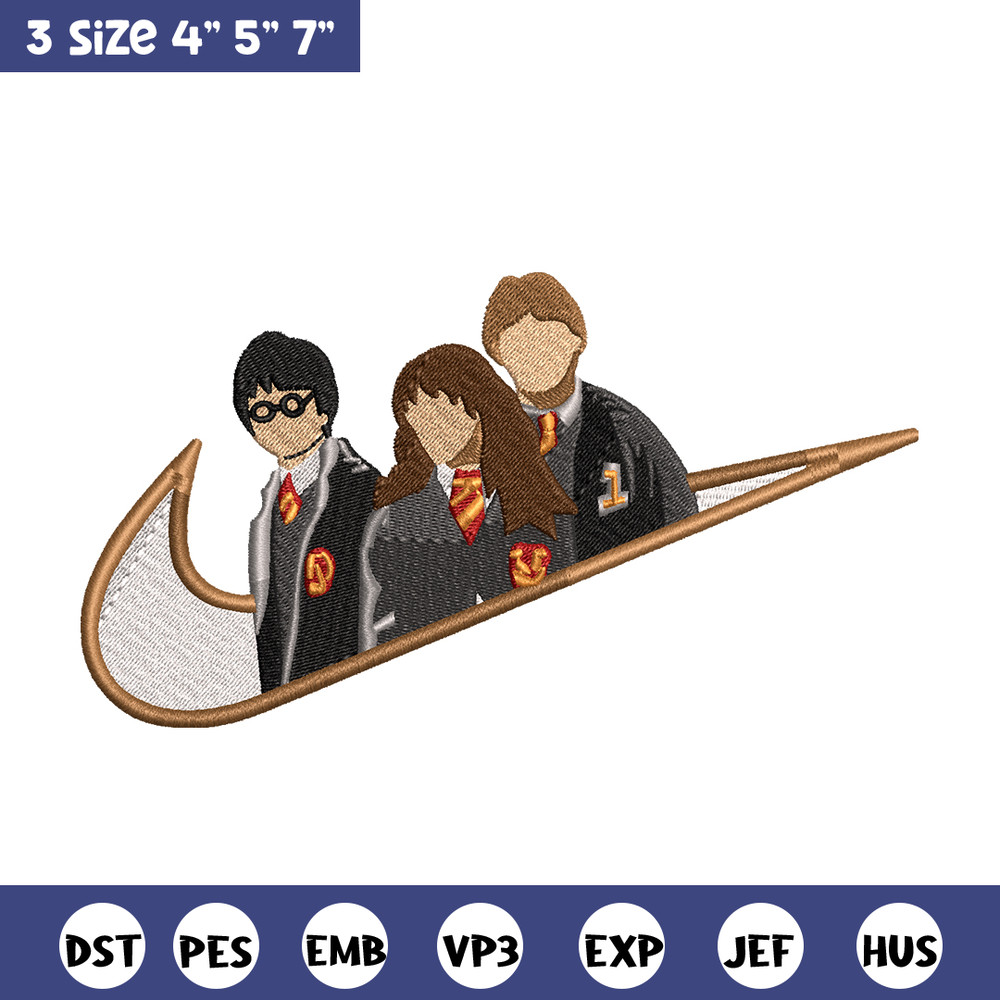 Hary potter friends Nike embroidery design, Hary potter embroidery, Nike design, movie design, Digital download.jpg