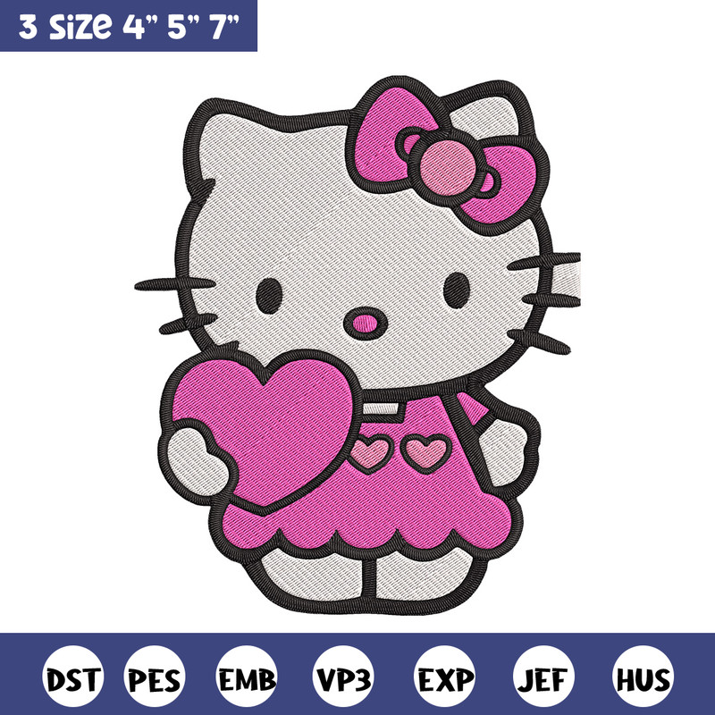 Hello kitty heart Embroidery Design, Hello kitty Embroidery, Embroidery File, Anime Embroidery, Digital download.jpg