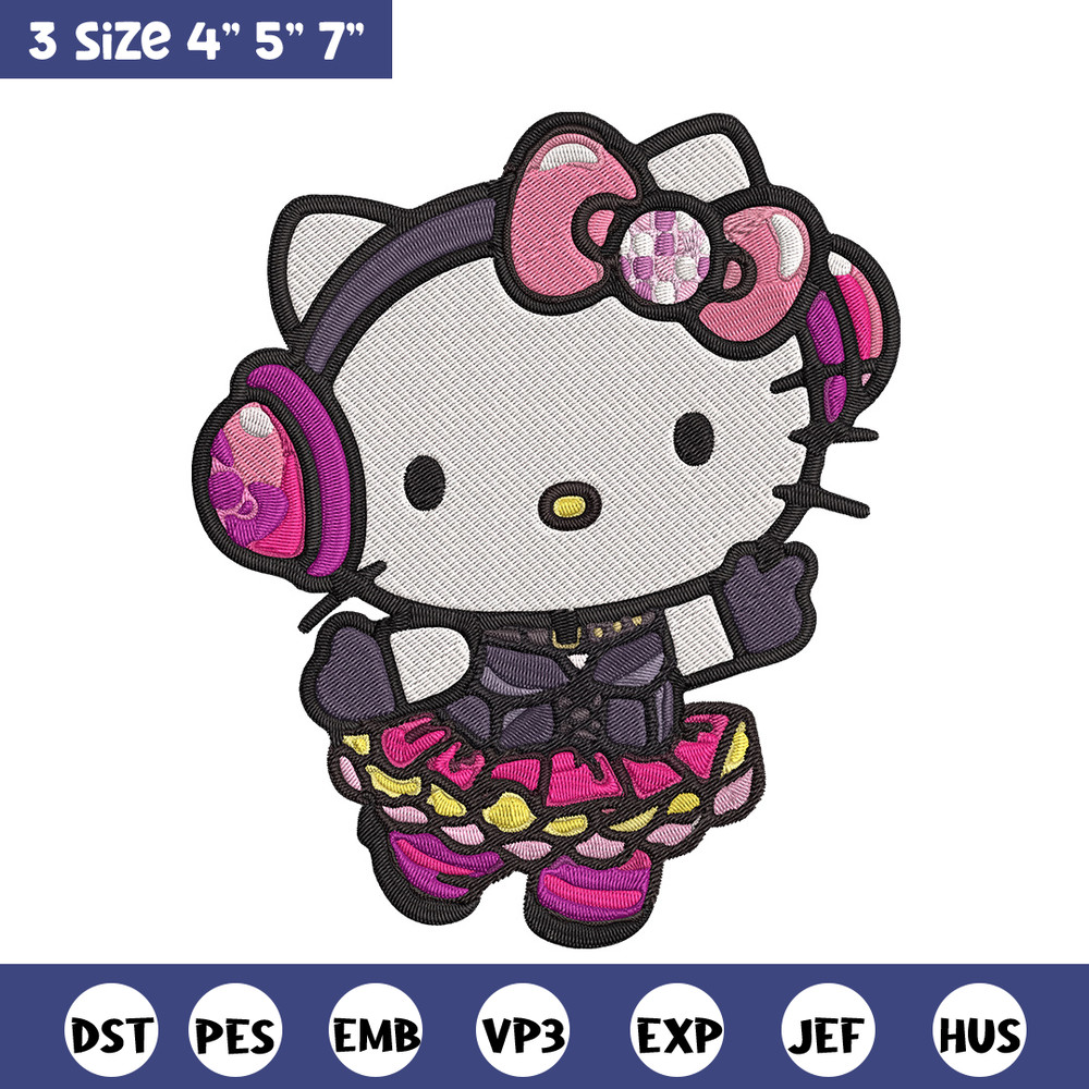 Hello Kitty idol Embroidery Design, Hello kitty Embroidery, Embroidery File, Anime Embroidery, Digital download.jpg