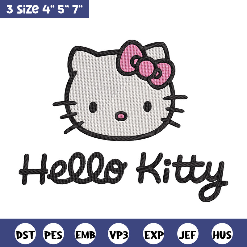 Hello Kitty logo Embroidery Design, Hello kitty Embroidery, Embroidery File, Anime Embroidery, Digital download.jpg