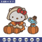 Hello kitty pumpkin Embroidery Design, Hello kitty Embroidery, Embroidery File, Anime Embroidery, Digital download.jpg