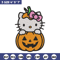 Hello Kitty With Pumpkin Embroidery design, Hellokitty Embroidery, cartoon design, Embroidery File, Digital download.jpg