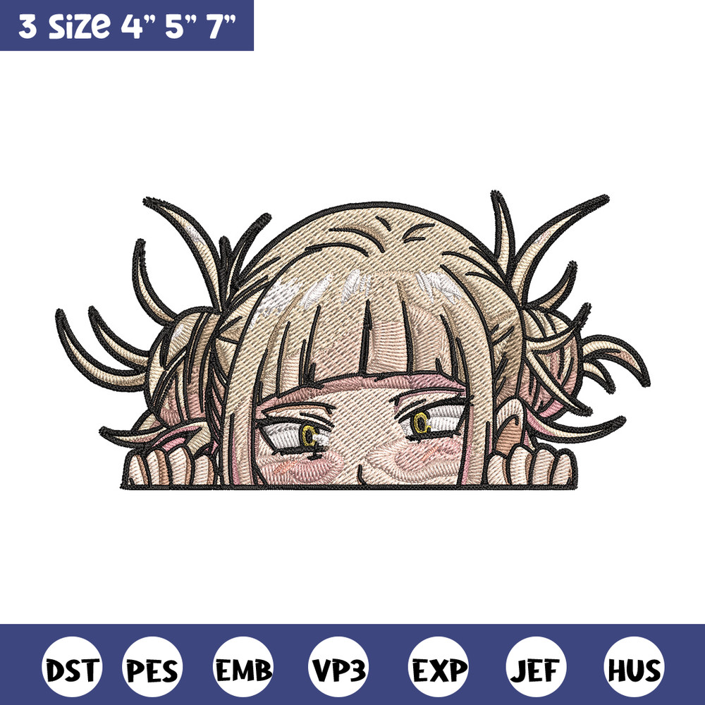 Himiko Peeker Embroidery Design, Mha Embroidery, Embroidery File, Anime Embroidery,Anime shirt, Digital download..jpg