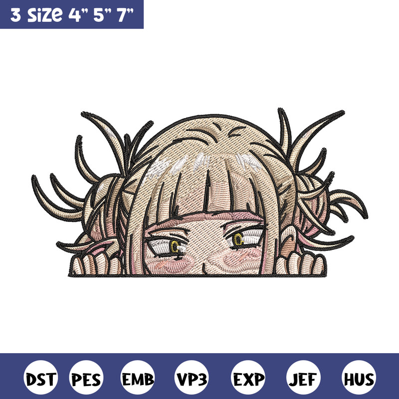 Himiko Peeker Embroidery Design, Mha Embroidery, Embroidery File, Anime Embroidery,Anime shirt, Digital download..jpg