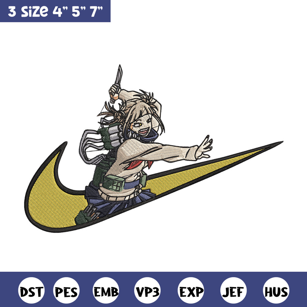 Himiko toga x nike Embroidery Design, Mha Embroidery, Embroidery File, Nike Embroidery, Anime shirt, Digital download.jpg