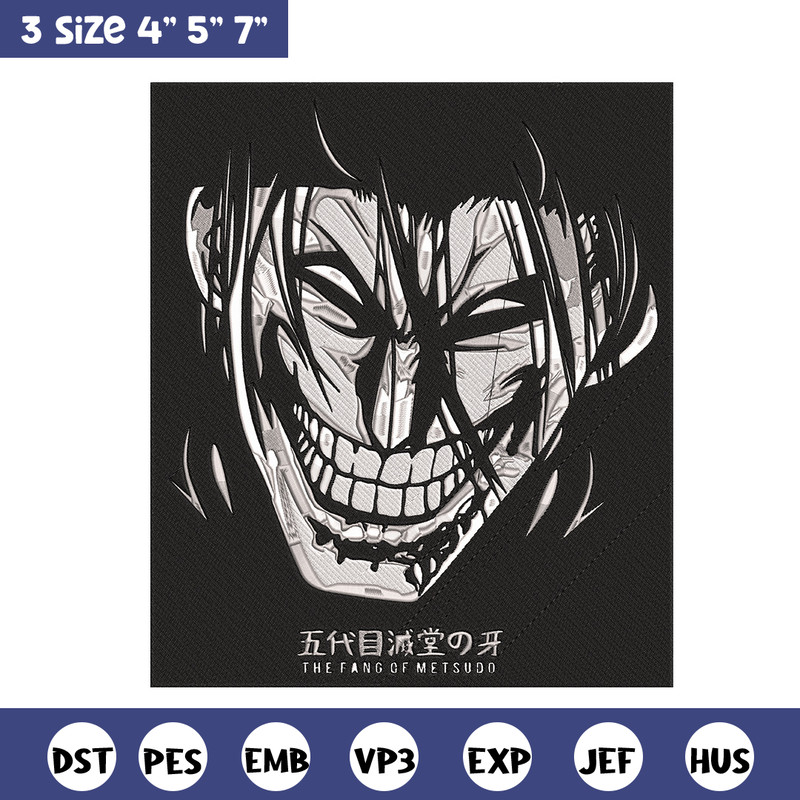 Kanoh Agito Embroidery Design,Kengan Ashura Embroidery, Embroidery File, Anime Embroidery, Anime shirt, Digital download.jpg