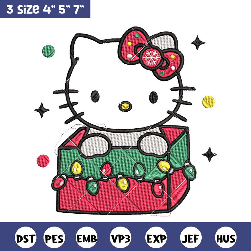 Kitty chrismas Embroidery Design, Hello kitty Embroidery, Embroidery File, Anime Embroidery,Anime shirt,Digital download.jpg