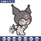 Kuromi sticker Embroidery Design, Hello kitty Embroidery, Embroidery File, Anime Embroidery,Anime shirt,Digital download.jpg
