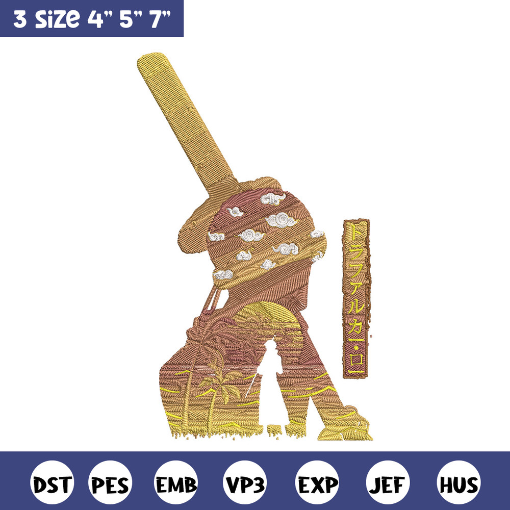 Law poster Embroidery Design, One piece Embroidery, Embroidery File, Anime Embroidery, Anime shirt, Digital download..jpg