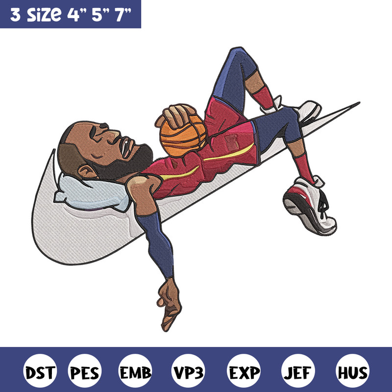 Lebron james Embroidery Design, Basketball Embroidery, Embroidery File, Nike Embroidery, Anime shirt, Digital download.jpg
