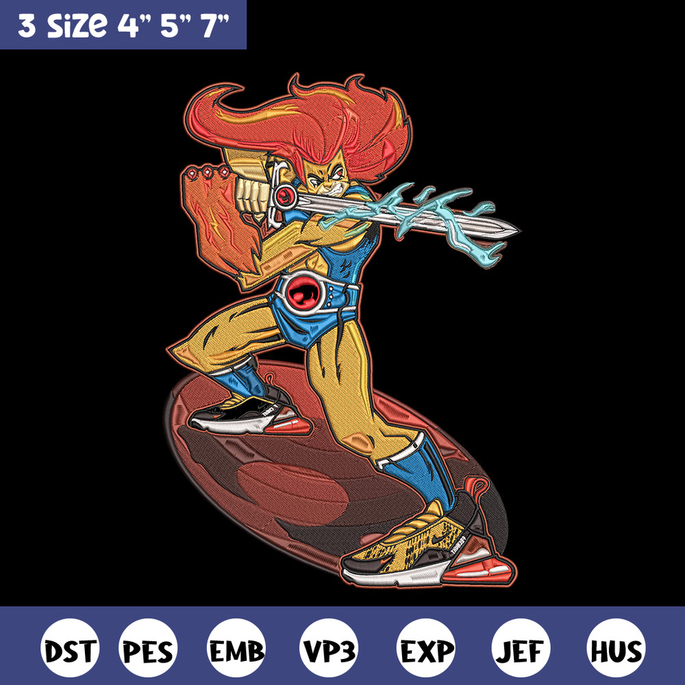 Lion O Embroidery Design, ThunderCats Embroidery, Embroidery File, Anime Embroidery, Anime shirt, Digital download.jpg