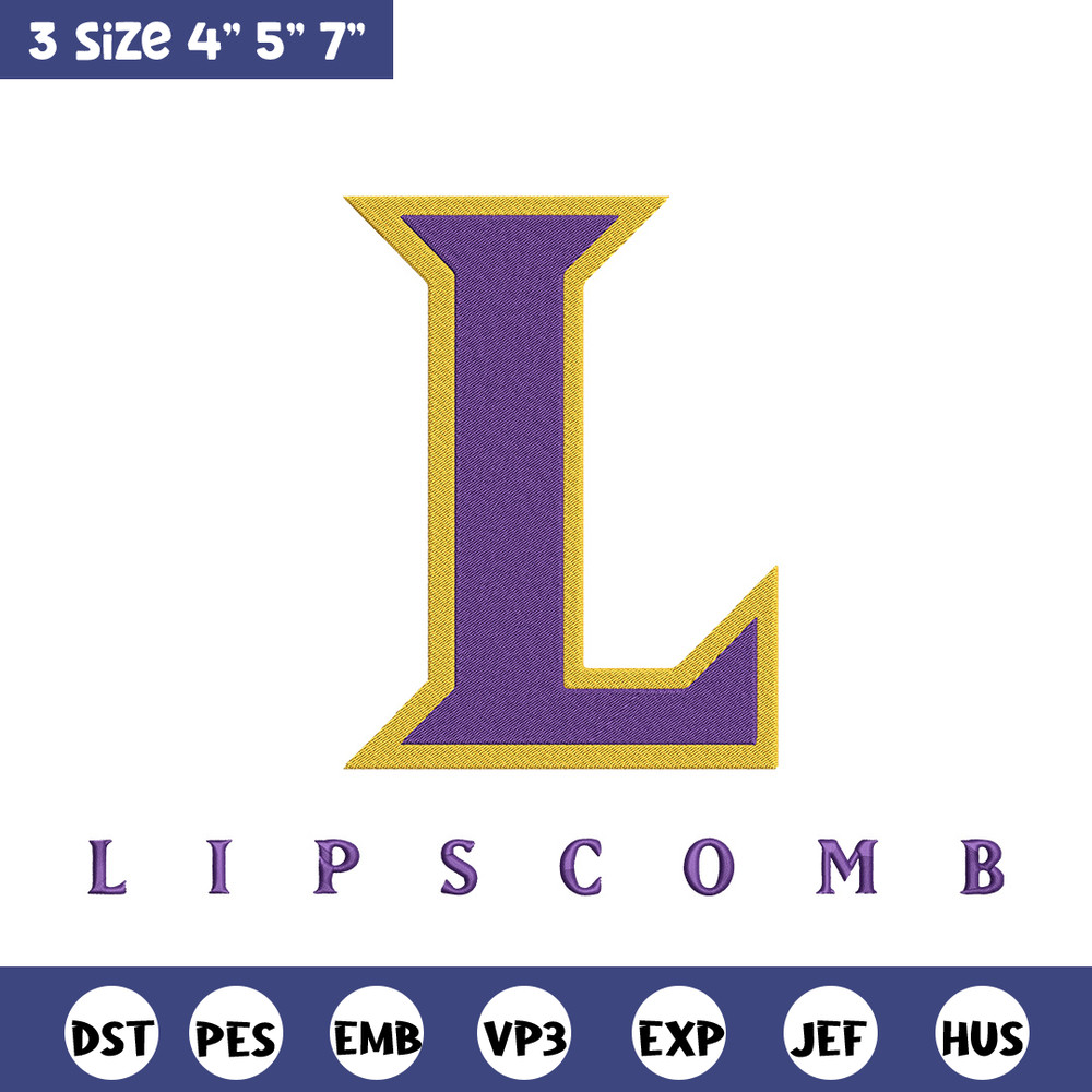 Lipscomb Bisons logo embroidery design,NCAA embroidery,Embroidery design, Logo sport embroidery, Sport embroidery..jpg
