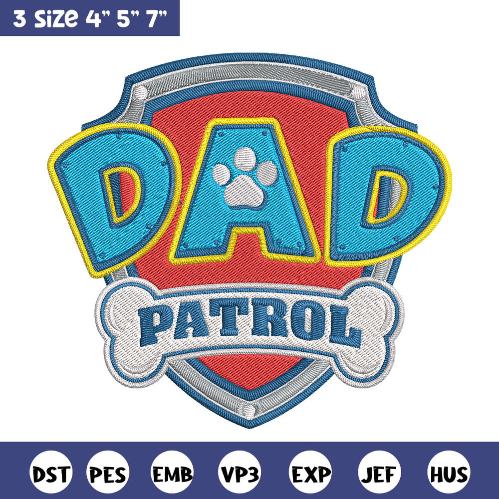 Paw Patrol logo Embroidery Design, Paw Patrol Embroidery, Embroidery File,Anime Embroidery, Anime shirt,Digital download.jpg