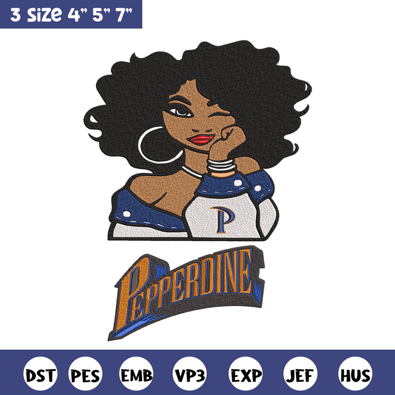 Pepperdine University girl embroidery design, NCAA embroidery, Embroidery design, Logo sport embroidery,Sport embroidery.jpg