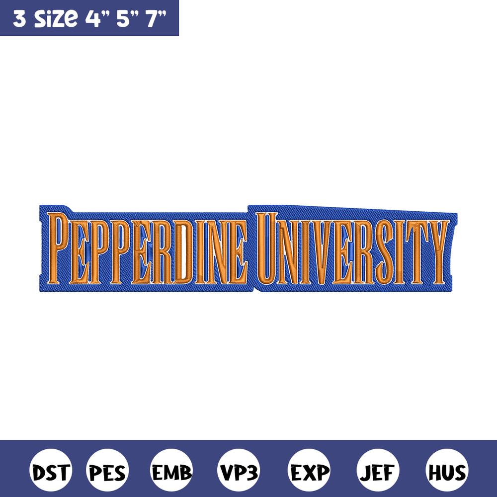 Pepperdine Waves logo embroidery design, NCAA embroidery, Sport embroidery, logo sport embroidery, Embroidery design..jpg