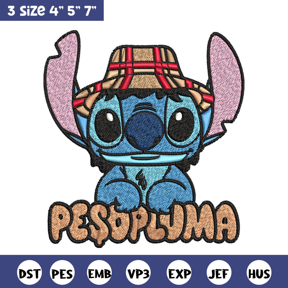 Peso Pluma Stitch Embroidery design, Peso Pluma Stitch Embroidery, cartoon design, Embroidery File, Digital download..jpg