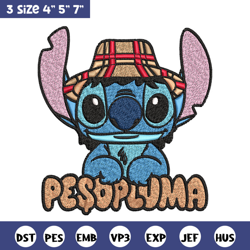 Peso Pluma Stitch Embroidery design, Peso Pluma Stitch Embroidery, cartoon design, Embroidery File, Digital download..jpg