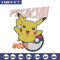 Pikachu cute Embroidery Design, Pokemon Embroidery, Embroidery File, Anime Embroidery, Anime shirt, Digital download (2).jpg