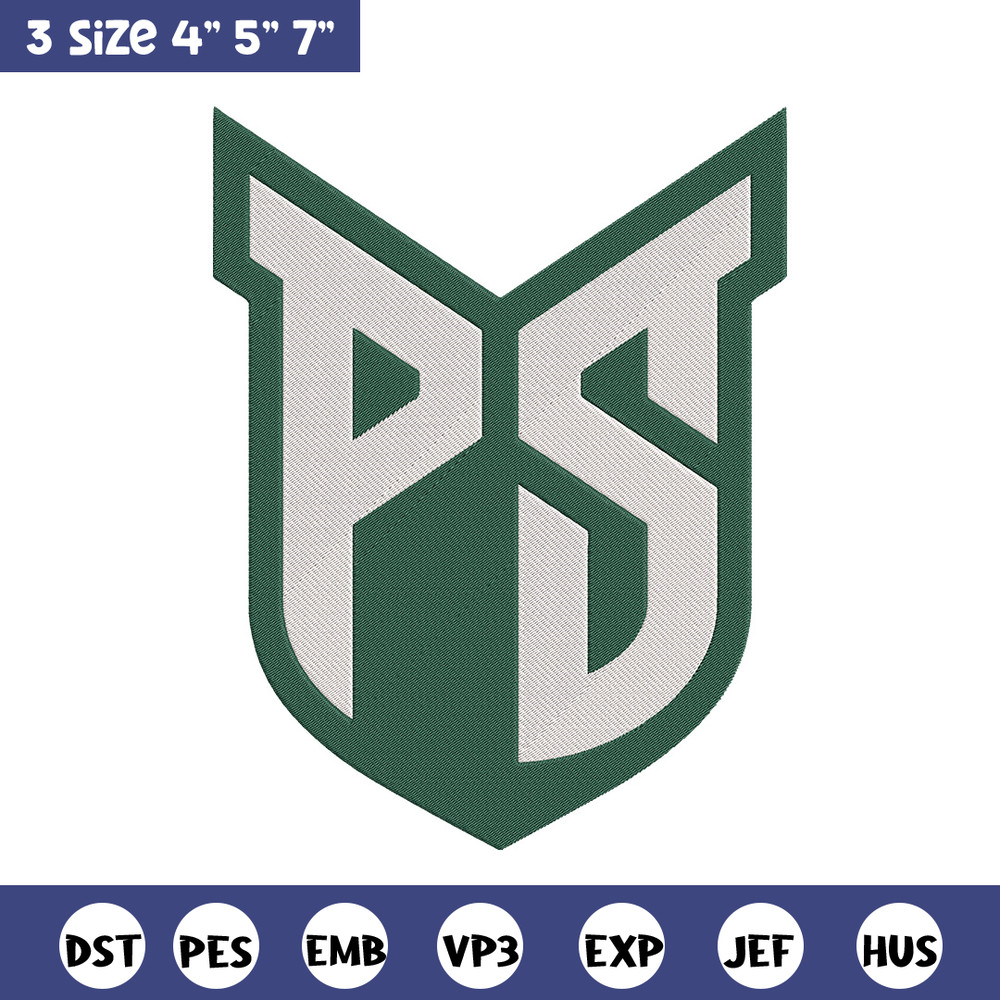 Portland State logo embroidery design, NCAA embroidery, Sport embroidery,Logo sport embroidery,Embroidery design.jpg