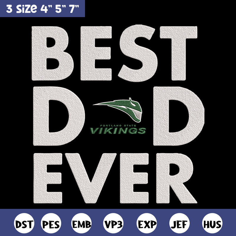 Portland State poster embroidery design, NCAA embroidery, Embroidery design, Logo sport embroidery, Sport embroidery.jpg