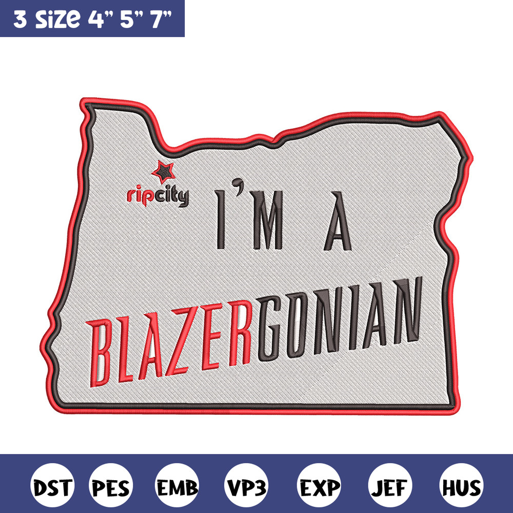 Portland Trail Blazers logo embroidery design, NBA embroidery,Sport embroidery, Embroidery design, Logo sport embroidery.jpg