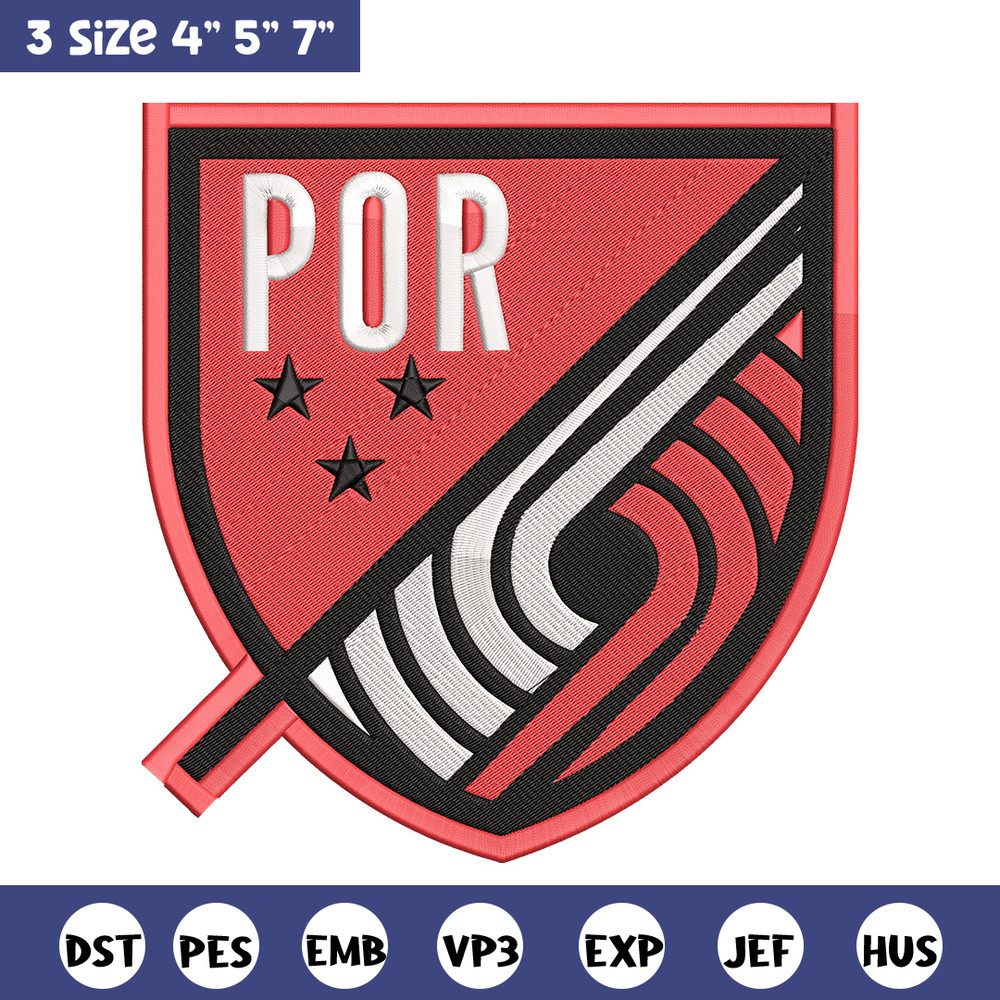 Portland Trail Blazers logo embroidery design, NBA embroidery,Sport embroidery, Embroidery design,Logo sport embroidery..jpg