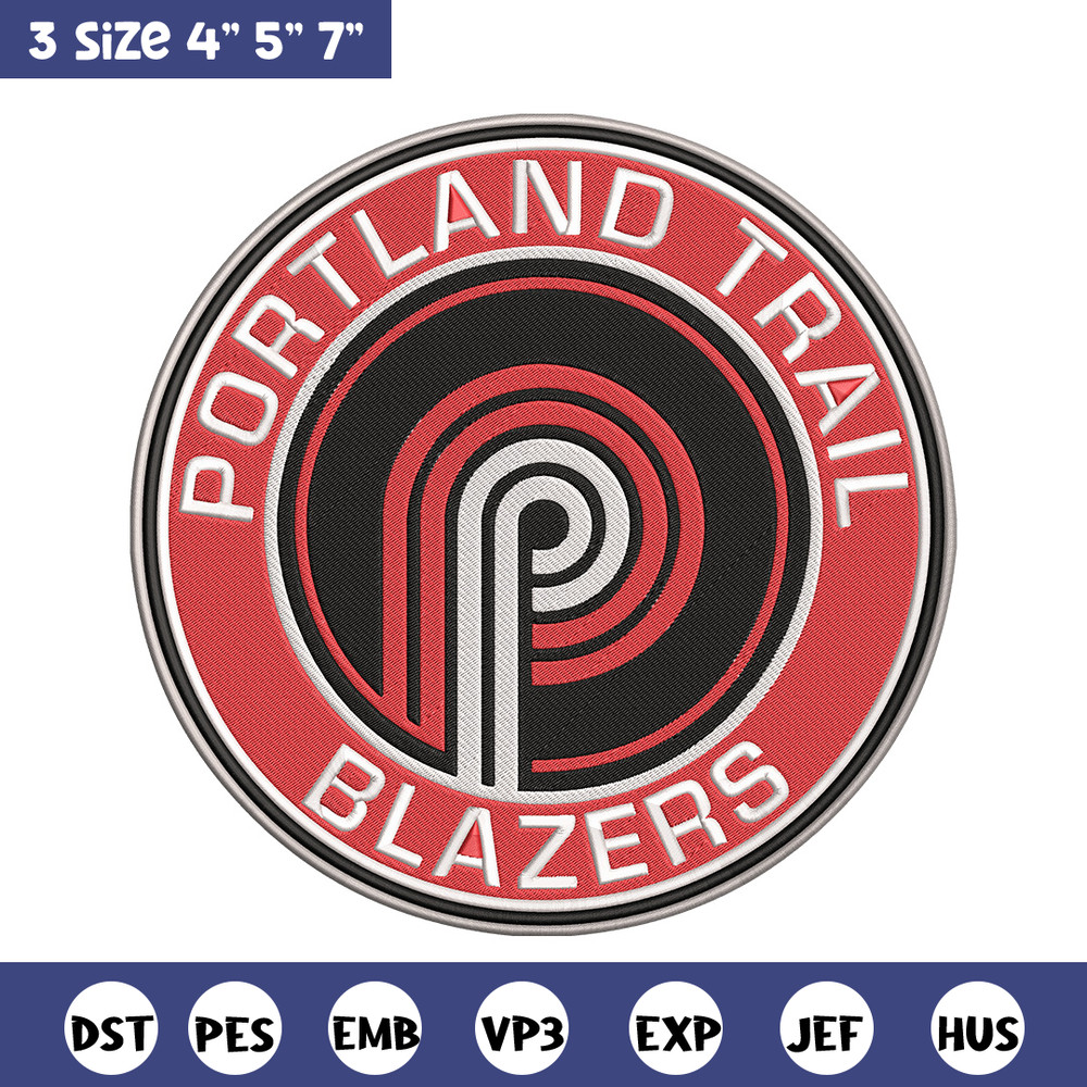 Portland Trail Blazers logo embroidery design,NBA embroidery, Sport embroidery, Embroidery design,Logo sport embroidery..jpg