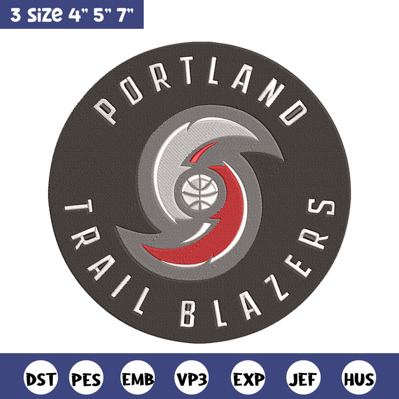 Portland Trail Blazers Logo embroidery design,NBA embroidery,Sport embroidery , Embroidery design, Logo sport embroidery.jpg