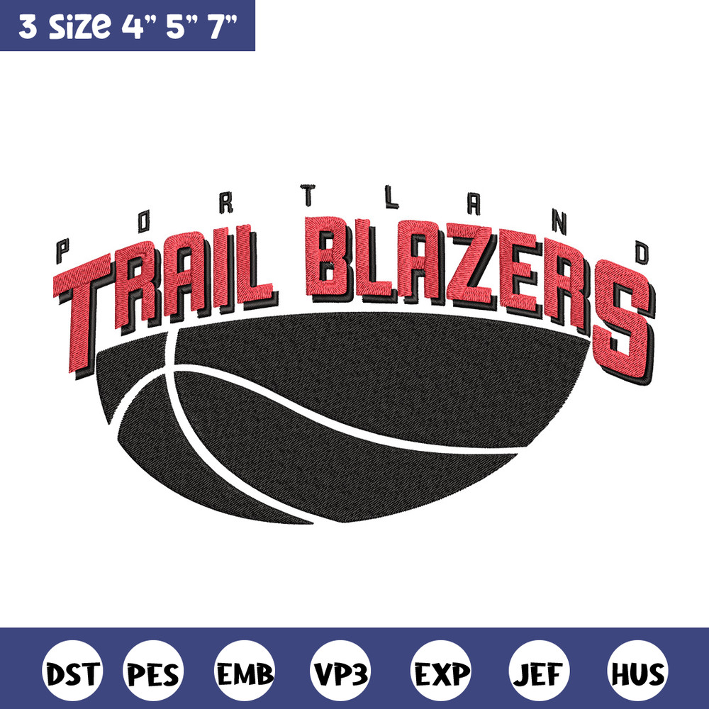 Portland Trail Blazers no 1 embroidery design,NBA embroidery, Sport embroidery,Embroidery design, Logo sport embroidery.jpg