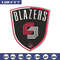 Portland Trail Blazers no 1 embroidery design,NBA embroidery,Sport embroidery,Embroidery design, Logo sport embroidery.jpg
