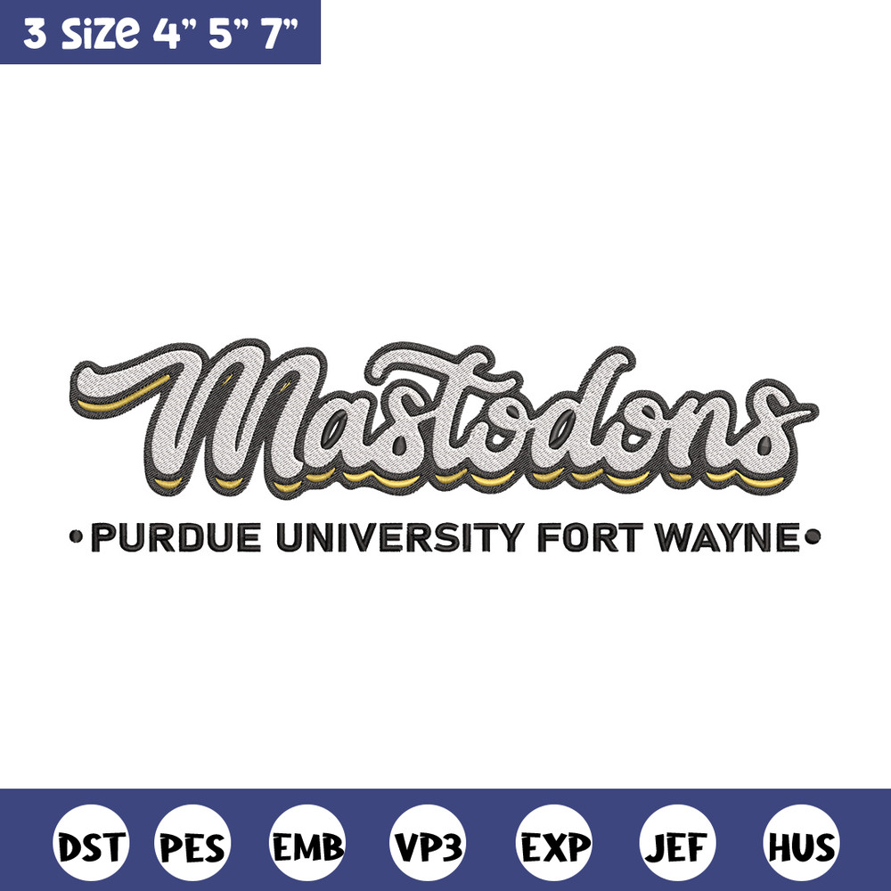 Purdue Fort Wayne logo embroidery design, Sport embroidery, logo sport embroidery, Embroidery design, NCAA embroidery.jpg