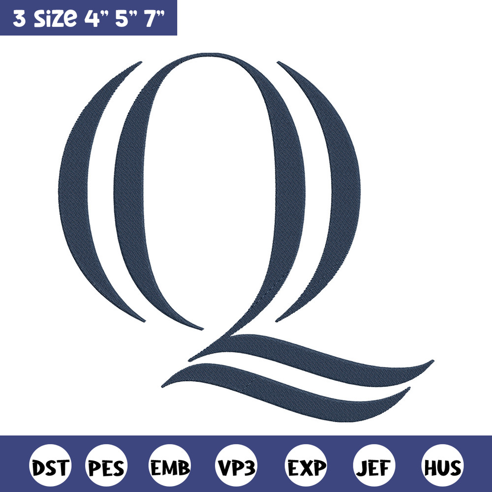 Quinnipiac University logo embroidery design, NCAA embroidery, Sport embroidery,logo sport embroidery, Embroidery design.jpg