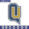 Quinnipiac University logo embroidery design, NCAA embroidery,Sport embroidery,logo sport embroidery,Embroidery design..jpg