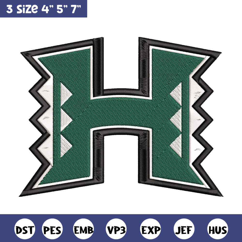 Rainbow Warriors logo embroidery design, NCAA embroidery, Sport embroidery, logo sport embroidery, Embroidery design..jpg