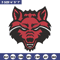 Red Wolves logo embroidery design, NCAA embroidery,Sport embroidery,Logo sport embroidery,Embroidery design.jpg