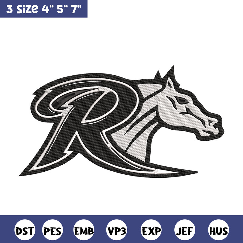 Rider University logo embroidery design,NCAA embroidery, Sport embroidery,logo sport embroidery,Embroidery design.jpg