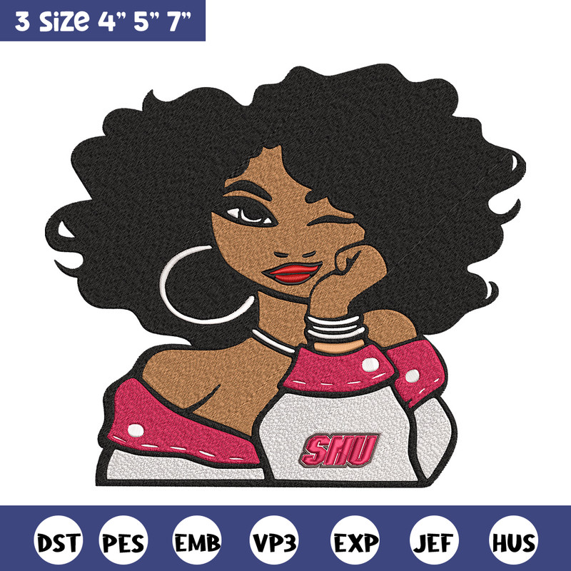 Sacred Heart girl embroidery design,NCAA embroidery,Embroidery design,Logo sport embroidery, Sport embroidery..jpg